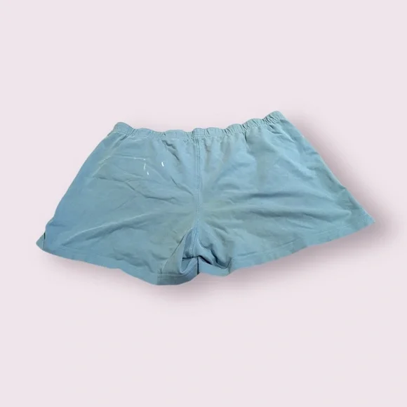 Nike Women's Light Blue Elastic Wist Cotton Shorts Size Medium - Picture 6 of 7